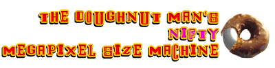 The Doughnut Man's Nifty Megapixel Size Machine